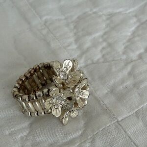 Floral Silver Women's Ring